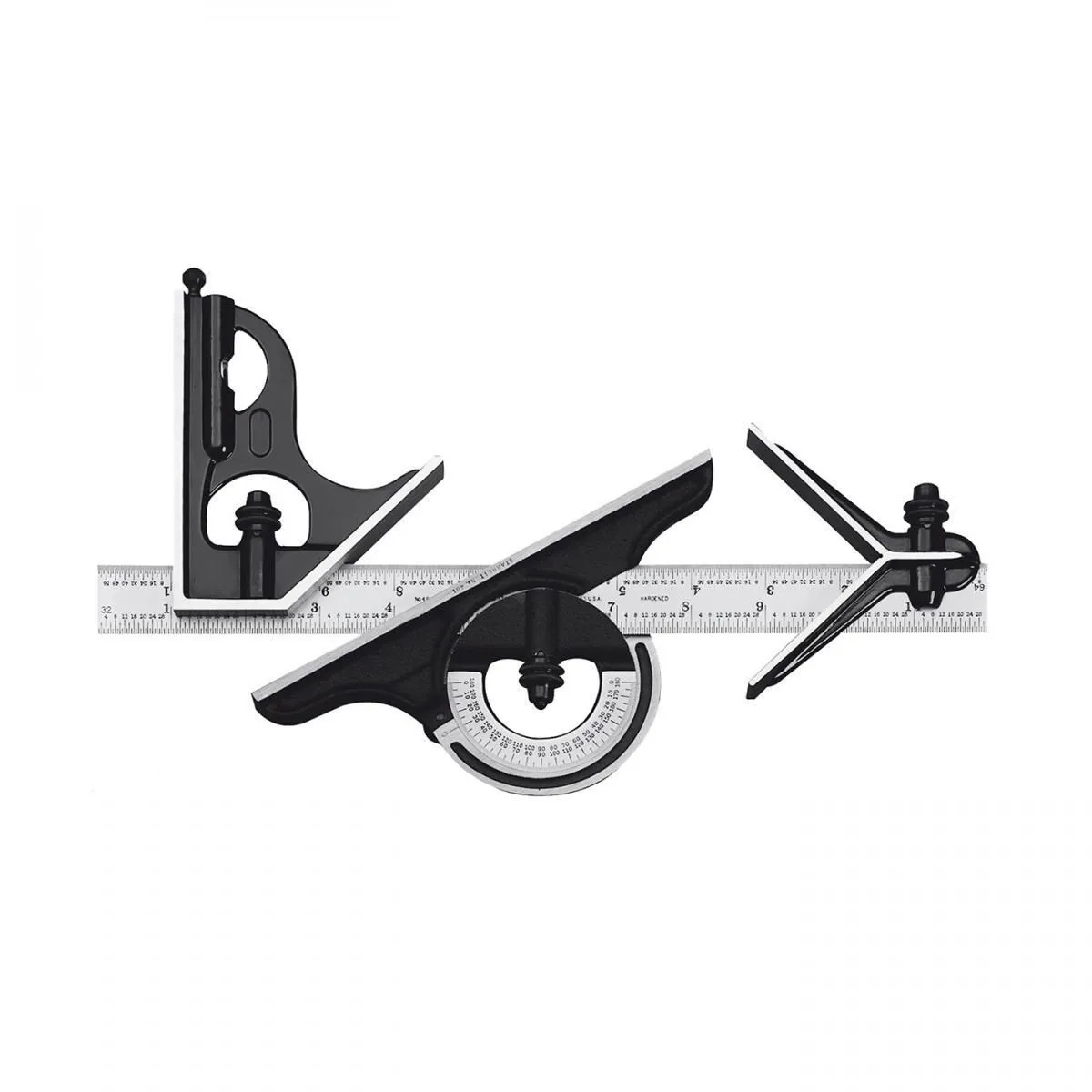 Esquadro Combinado - Comprimento Régua 300mm 12'' - Ref. C435ME-300