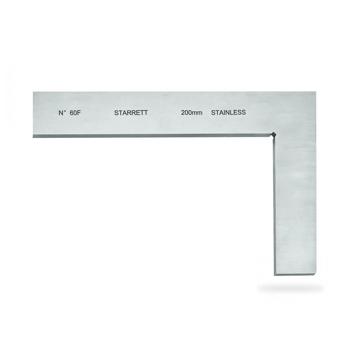 Esquadro de Precisão em Aço inoxidável - Plano - Dimensões 200x130mm - Ref. 60F-200