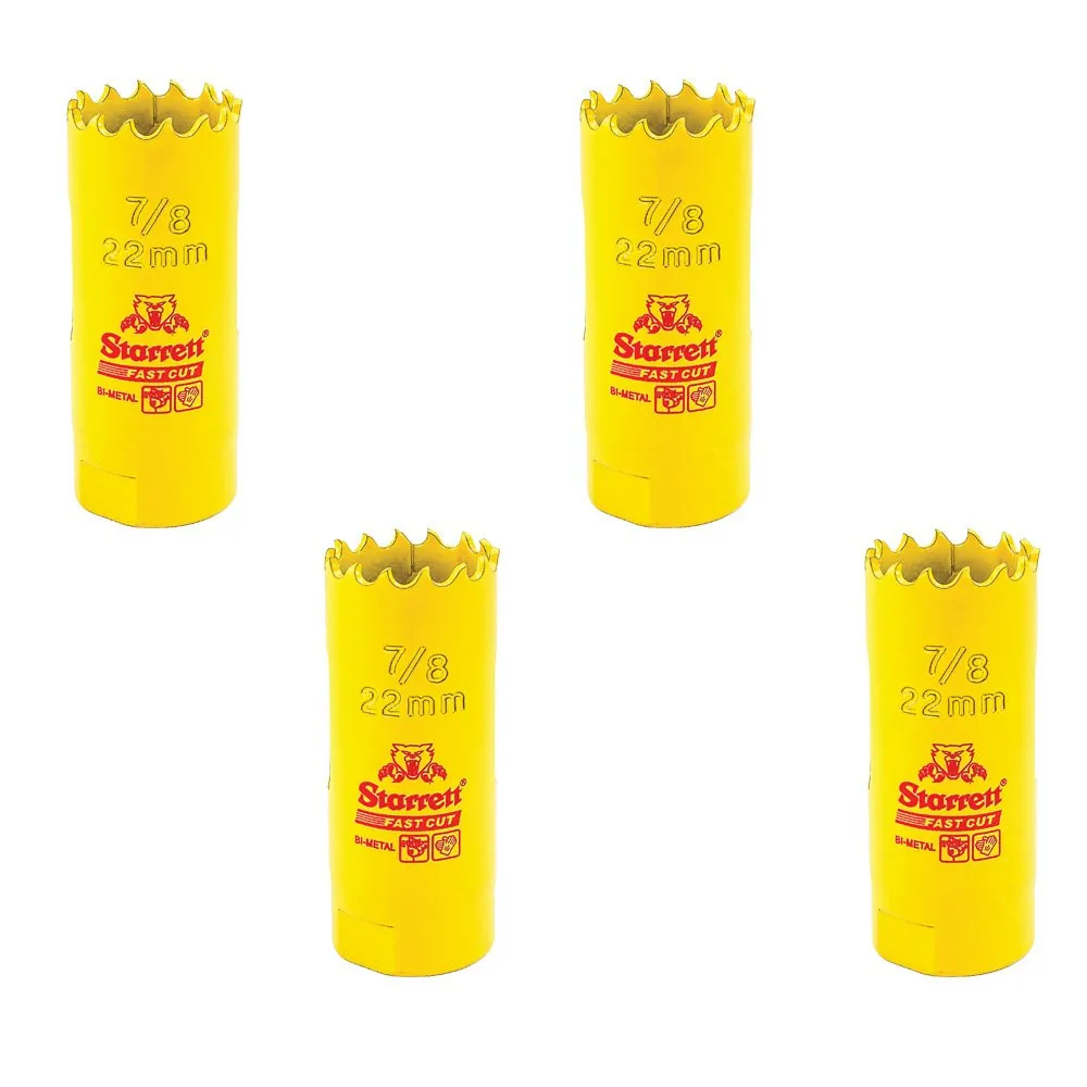 Kit 4 Serras Copo Fast Cut 22mm (7/8 pol) - FCH0078-G