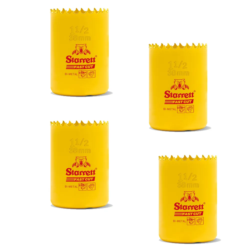 Kit 4 Serras Copo 38mm Fast Cut (1.1/2 pol) - FCH0112-G