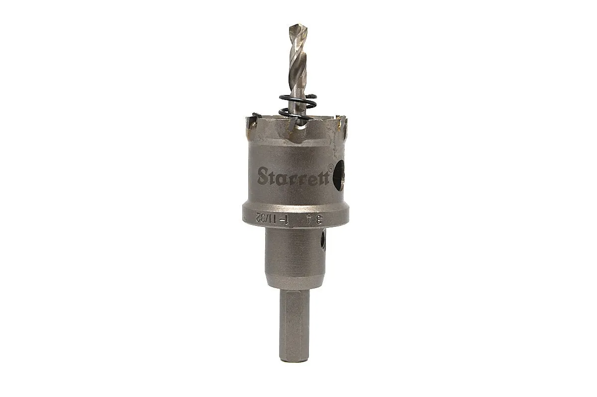 Serra Copo Tipo Fresa - CTD - Ponta de Metal Duro de 34mm e 1.11/32 Polegadas - Starrett - Código do Produto - CTD34