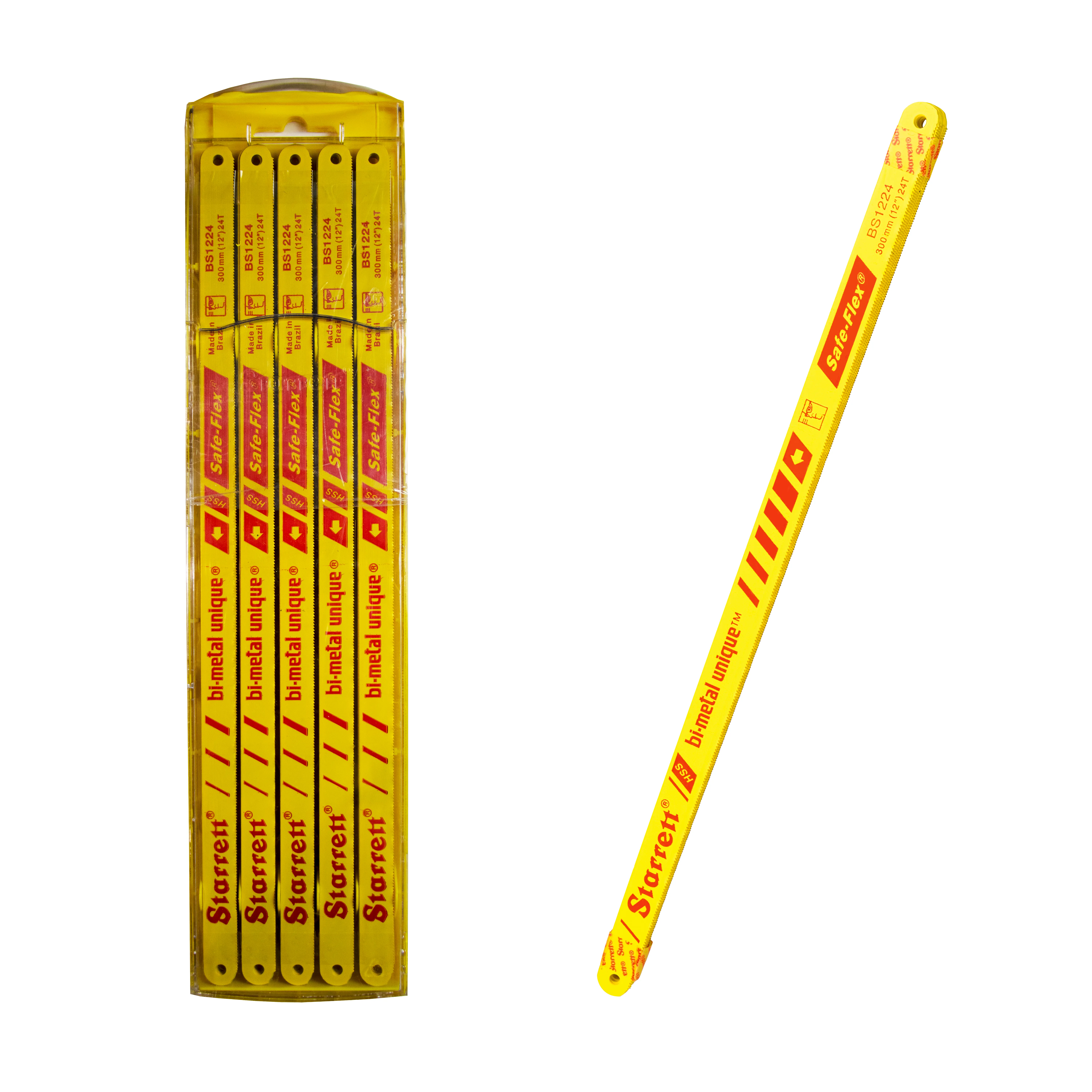 Lâmina de Serra Manual BS - Bi-Metal Starrett com 24 Dentes - Kit com 50 unidades - BS1224 KIT 50 UNIDADES