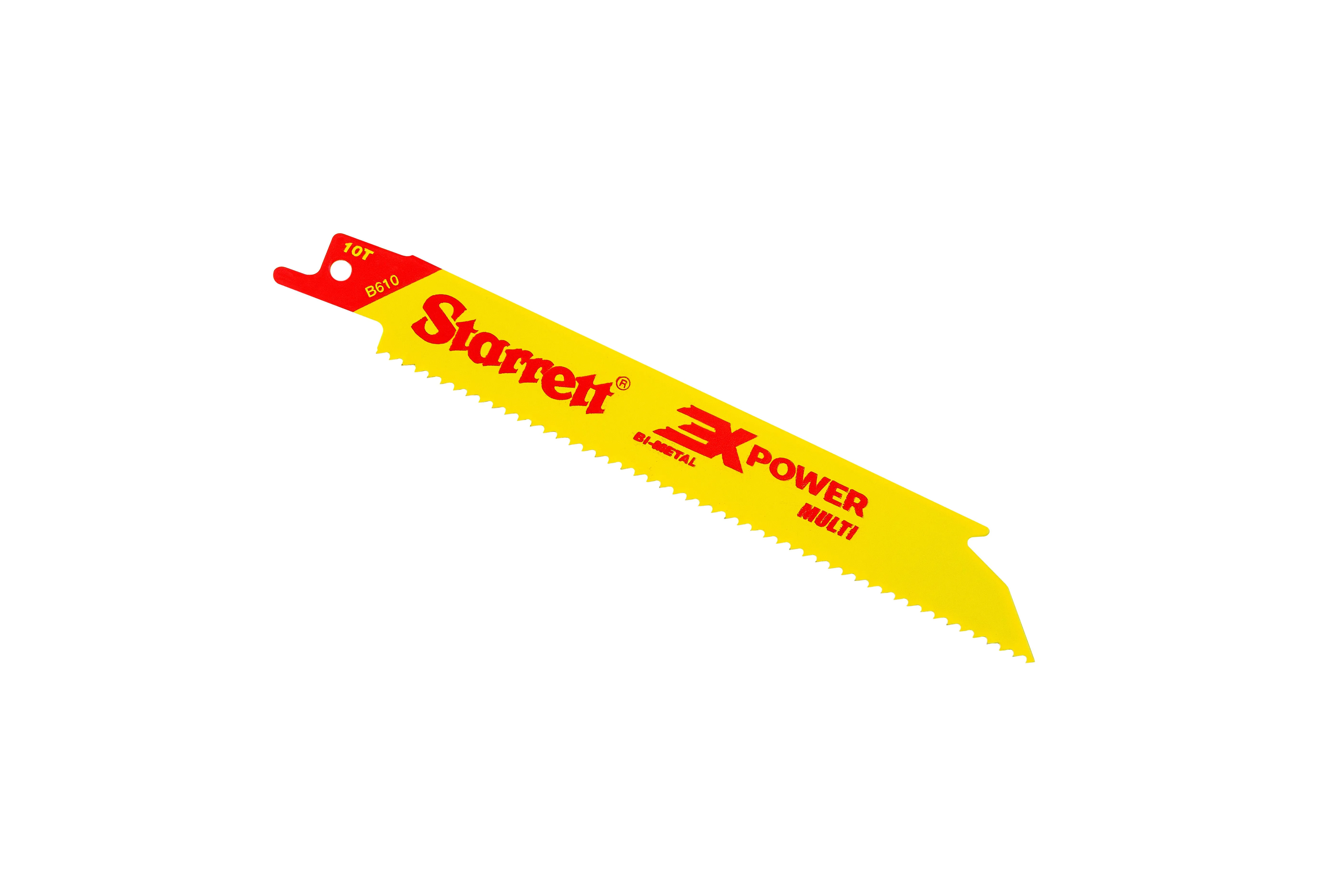 Lâmina de Serra Sabre Bi-Metal Reta para Aplicações Gerais Dentição 10 com 2 Lâminas 152mm - B610-2