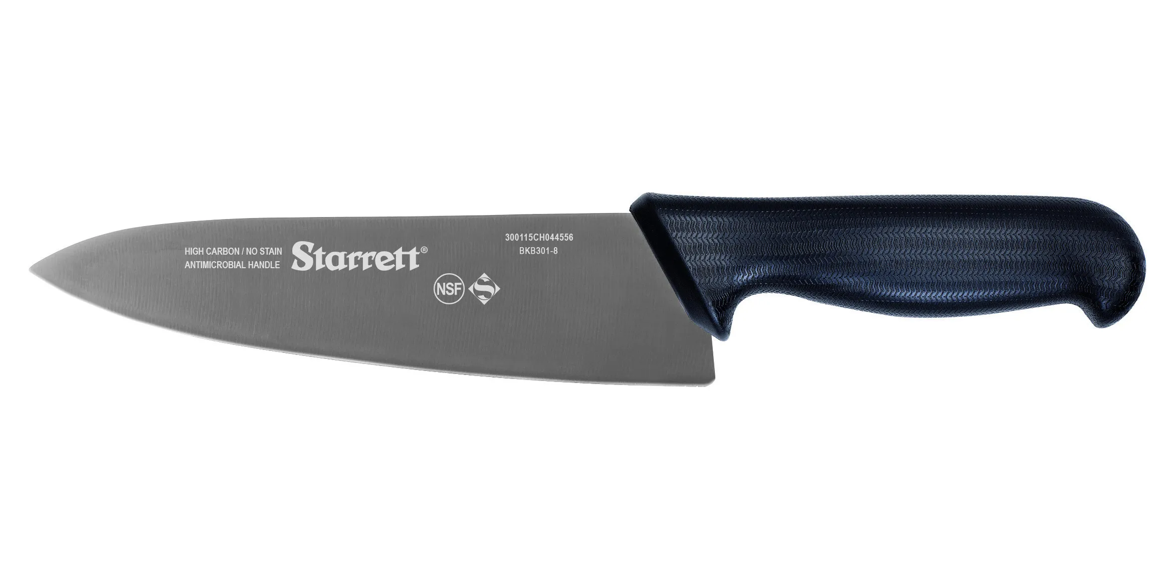 Faca de Carne para Refile de Mesa com Lâmina Triangular Larga de 8 Polegadas e Cabo Preto