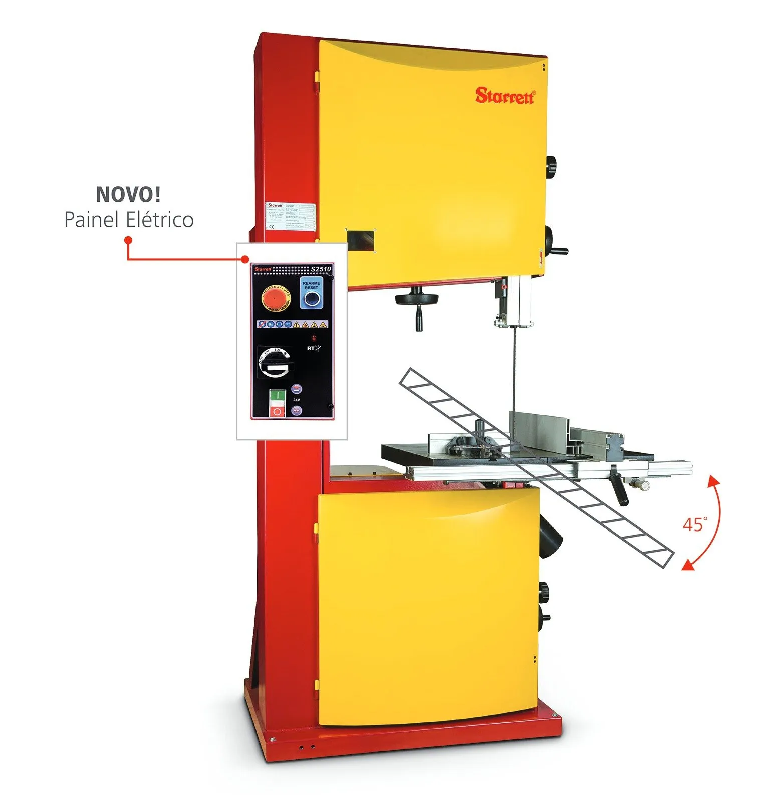Máquina de Serra Fita Vertical para Aço S2030-H4 220V