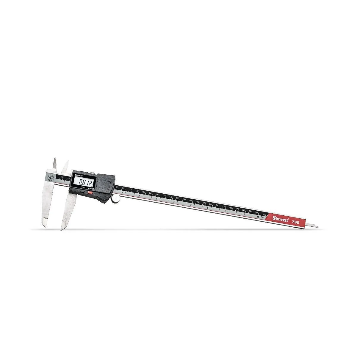 Paquímetro Dig Quadrim - Cap. 300mm (12'') - Res. 0,01mm (0.0005") - Exatidão ±0,03mm (±0.001") - Ref. EC799A-12/300