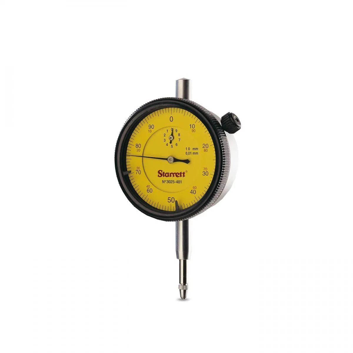 Relógio Comparador Analógico - Capacidade 10mm - Resolução 0,01mm - Ref. 3025-481