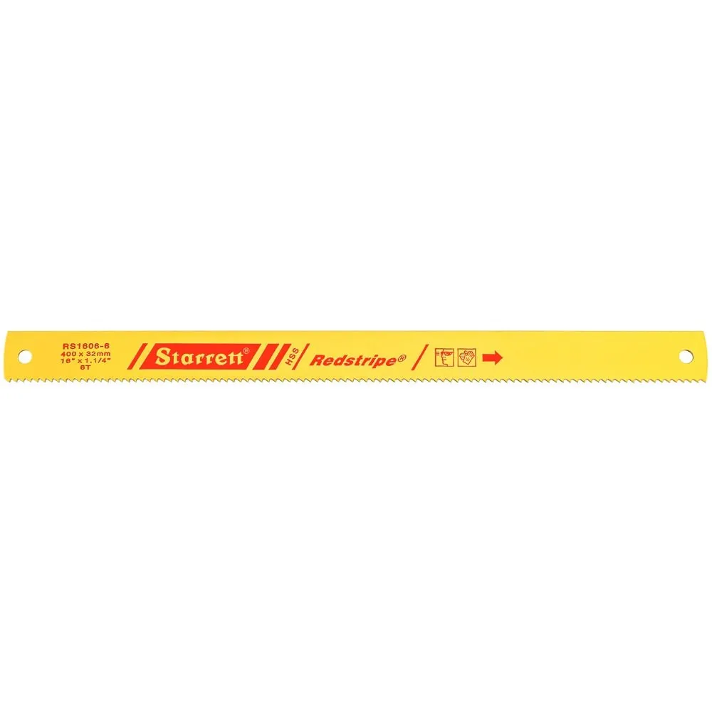 Lâmina Serra Máquina - Aço Rápido RS - Linha Métrica 6 Dentes, Dimensões de 400 x 32 x 1,60 x 8,50 Milímetros
