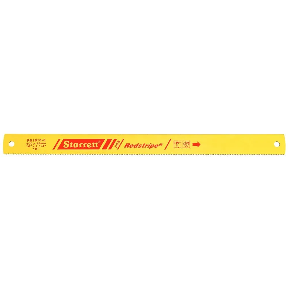 Lâmina Serra Máquina - Aço Rápido RS - Linha Métrica 10 Dentes, Dimensões de 400 x 32 x 1,60 x 8,50 Milímetros