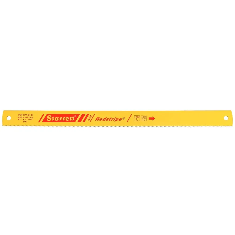 Lâmina Serra Máquina - Aço Rápido RS - Linha Métrica 10 Dentes, Dimensões de 425 x 32 x 1,60 x 8,50 Milímetros