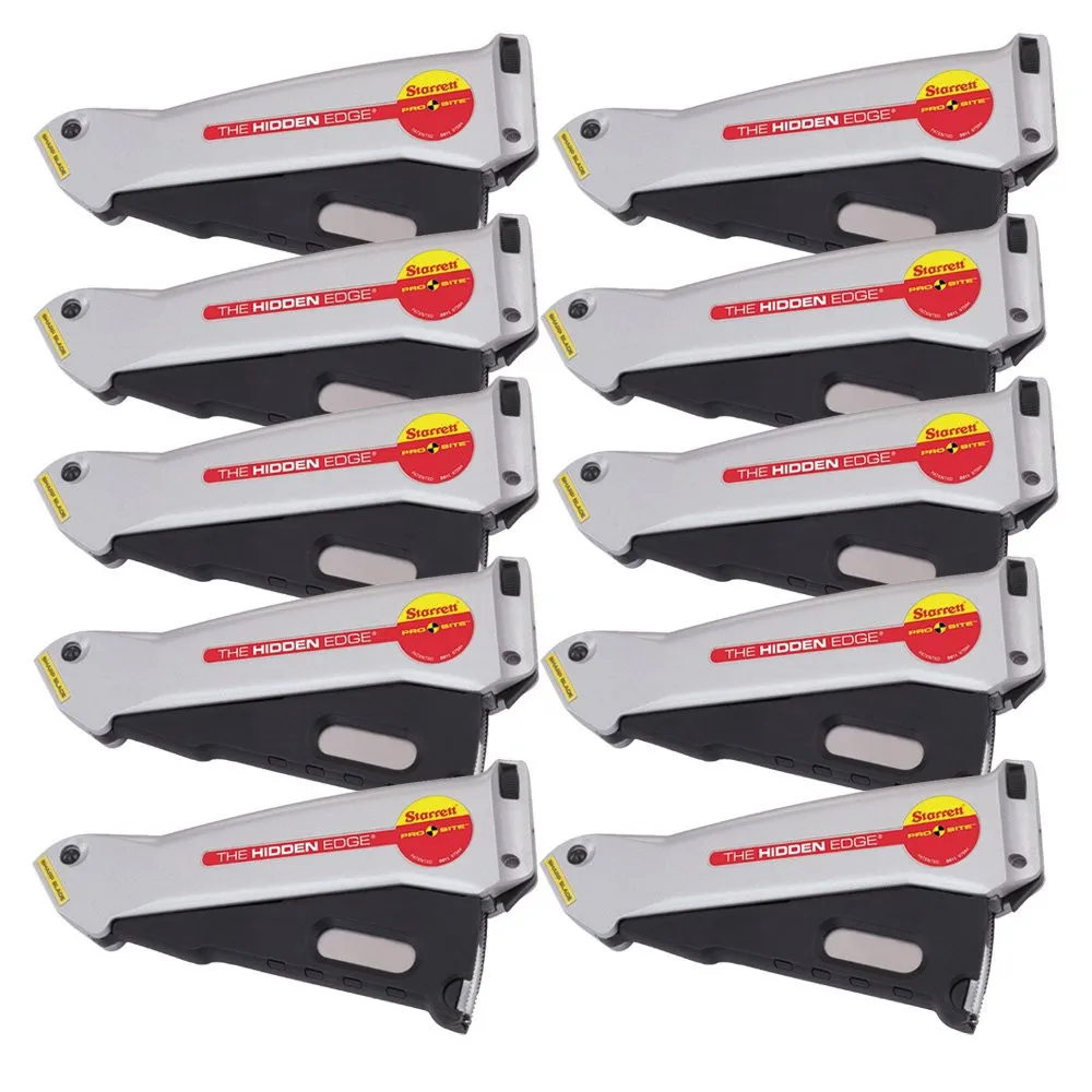 Estilete de Segurança - Kit 10 Unidades - Lâmina Trapezoidal/Gancho - S011