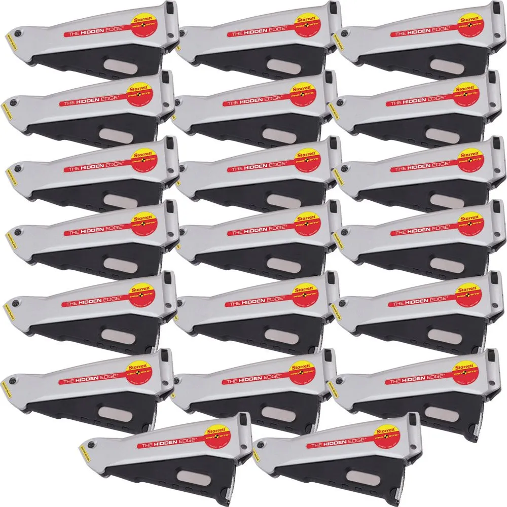 Estilete de Segurança - Kit 20 Unidades - Lâmina Trapezoidal/Gancho - S011
