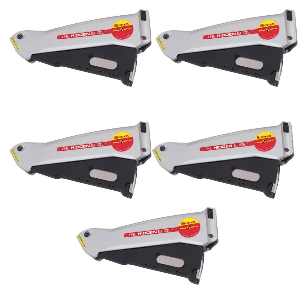 Estilete de Segurança - Kit 5 Unidades - Lâmina Trapezoidal/Gancho - S011