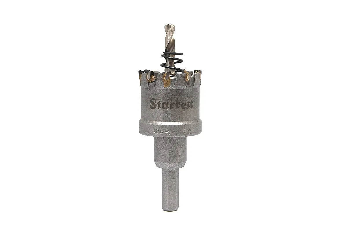 Serra Copo Tipo Fresa - CTD - Ponta de Metal Duro de 35mm e 1.3/8 Polegadas - Starrett - Código do Produto - CTD35