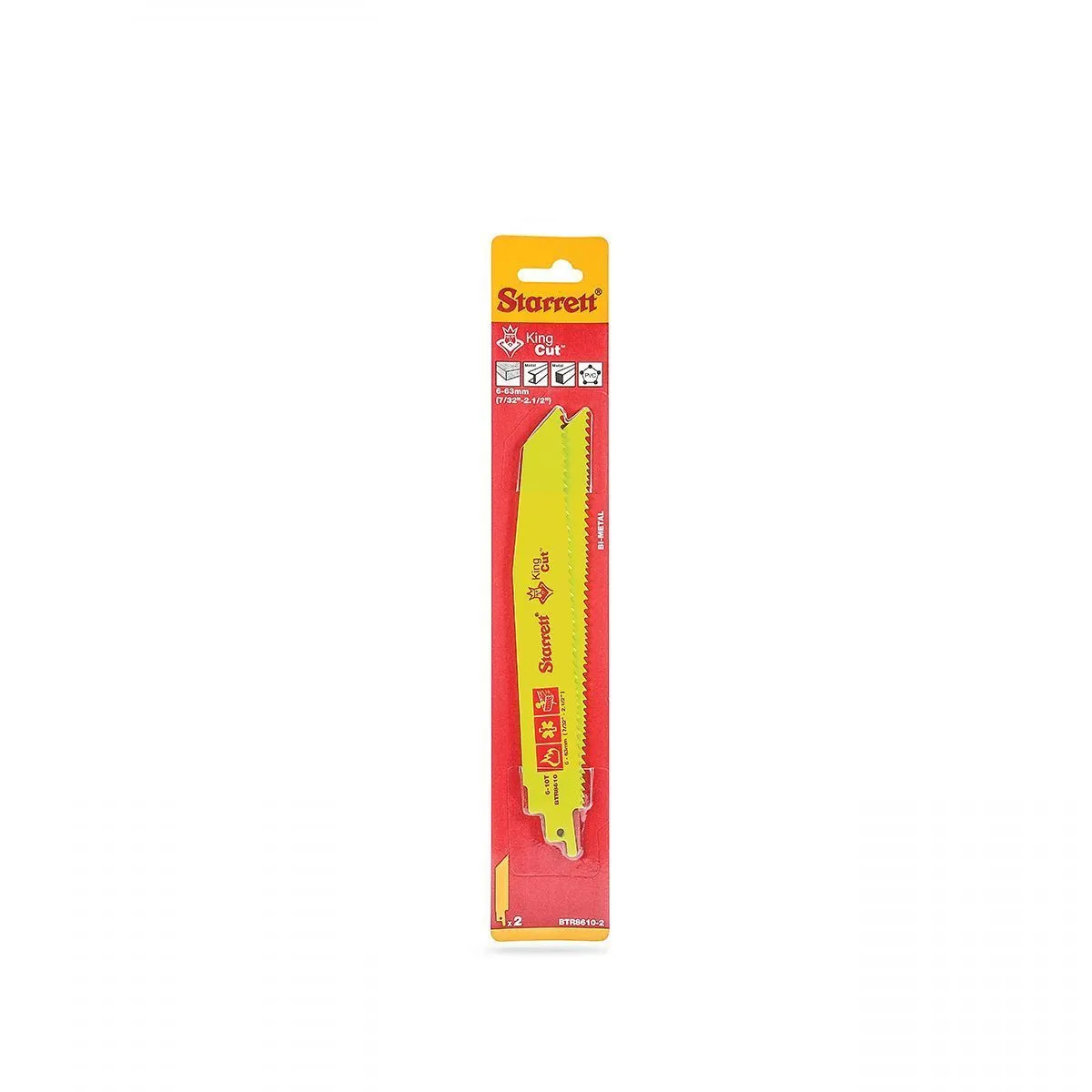 Lâmina de Serra Sabre King Cut Dentição 6 – 10 com 2 Lâminas 203x25x1,60mm - BTR8610-2