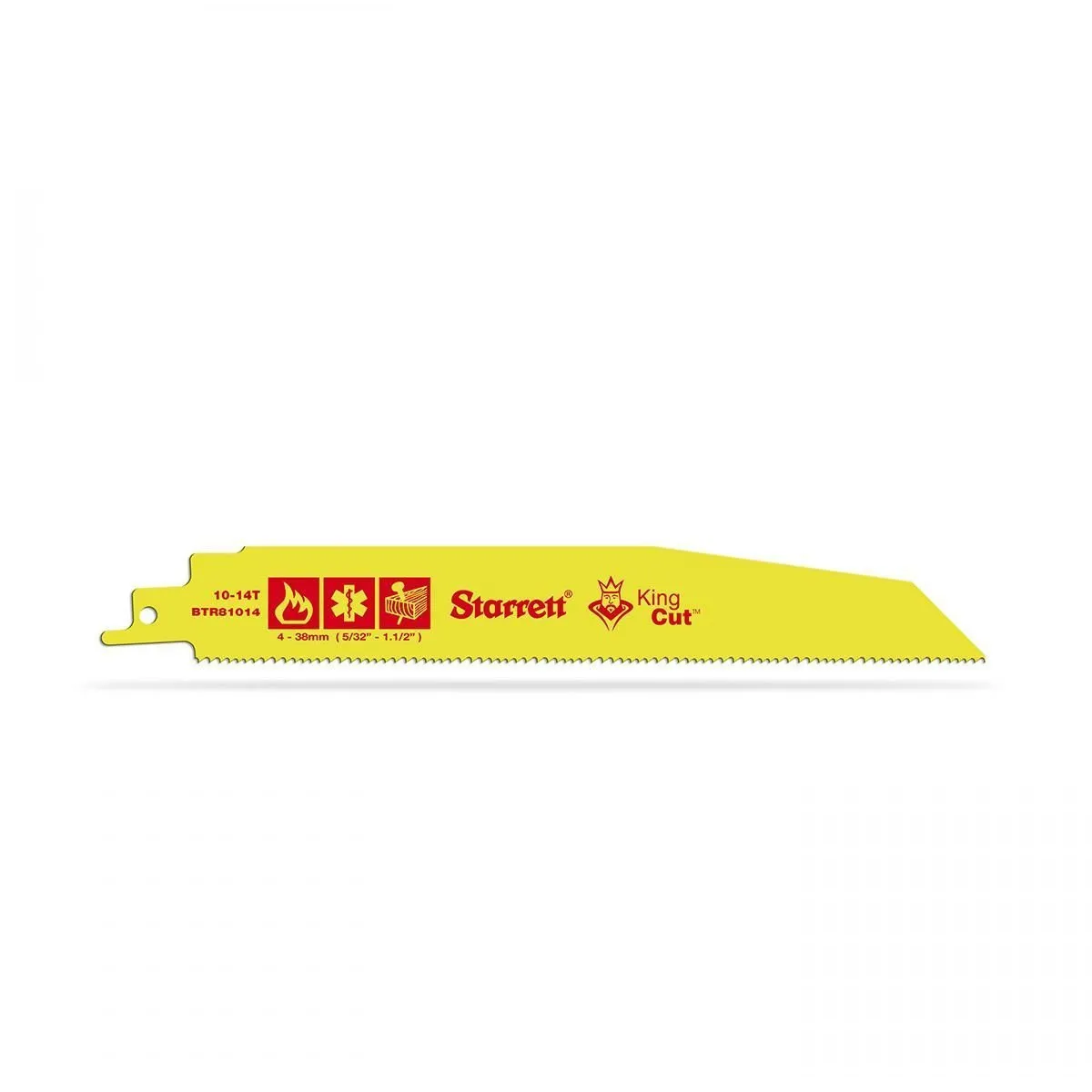 Lâmina de Serra Sabre King Cut Dentição 10-14 com 2 Lâminas 203x25x1,60mm - BTR81014-2