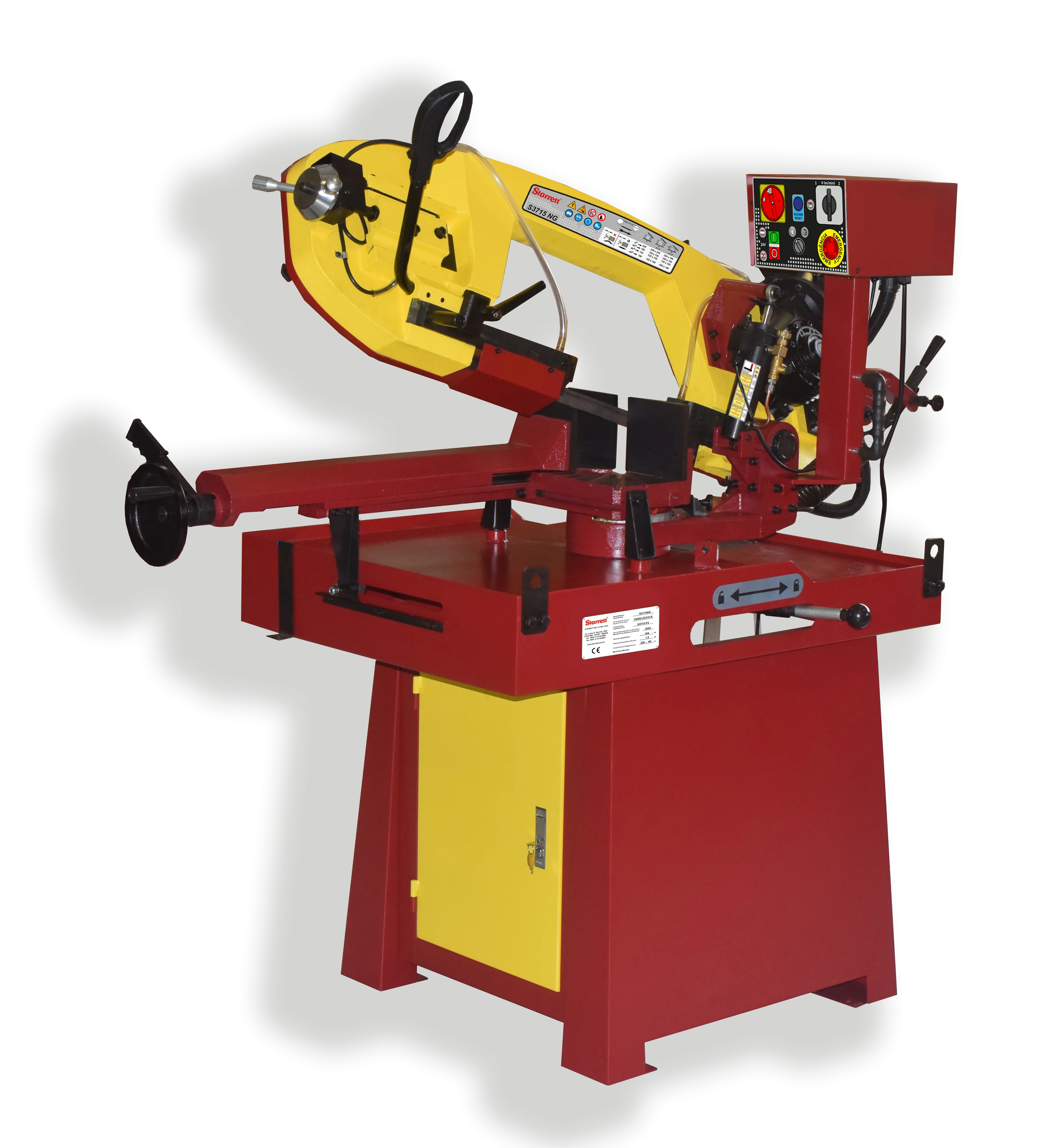 Máquina de Serra de Fita Horizontal Gravitacional e Manual de 220V/60Hz - S3715NG-H2