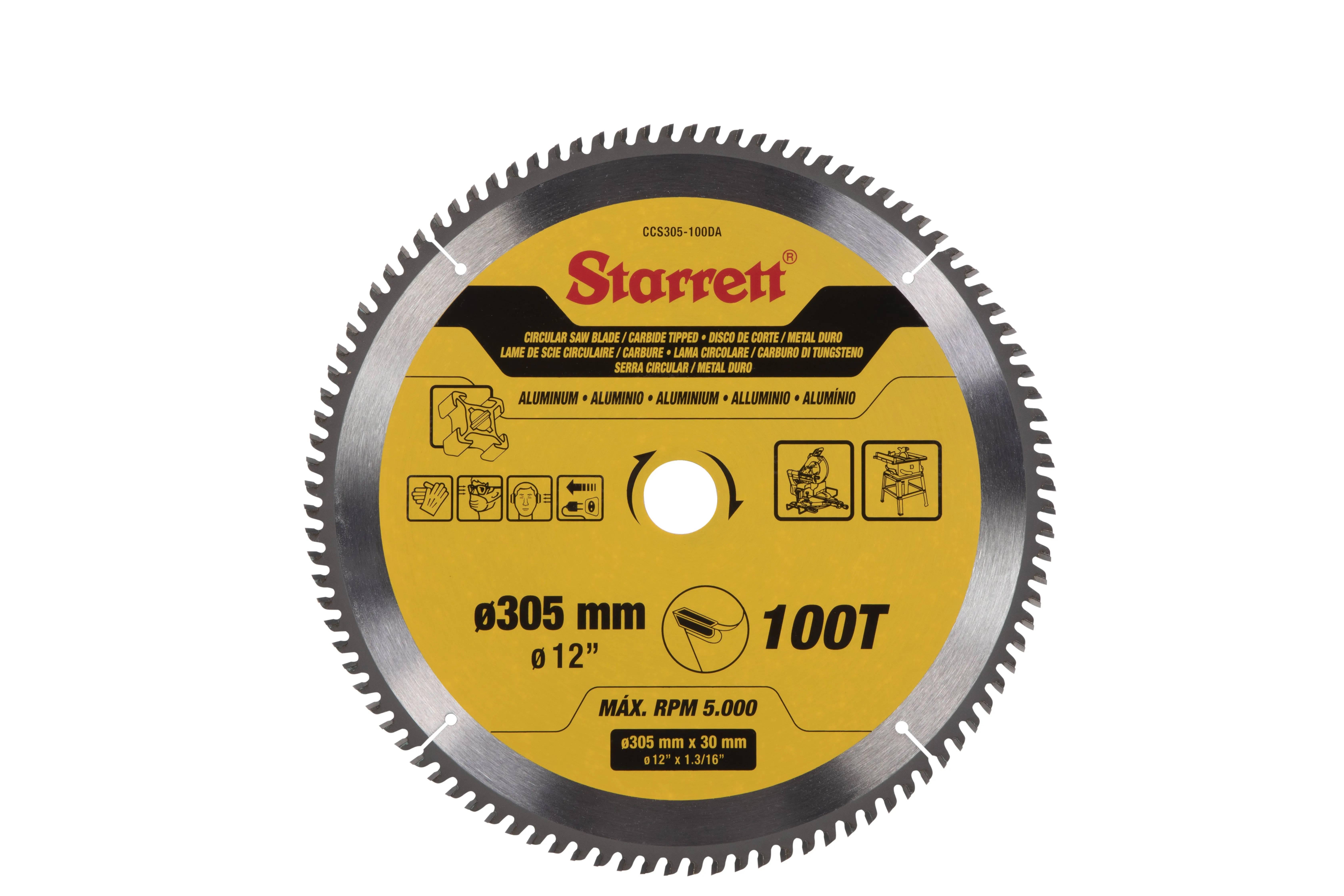Serra Circular Metal Duro Para Aluminio 305 X 30 X 100T - CCS305-100DA