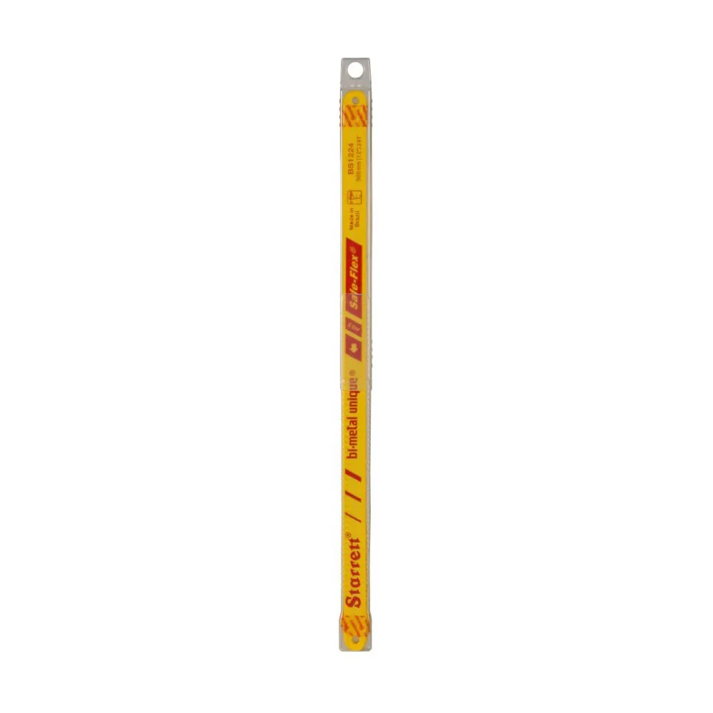 Lâmina de Serra Manual BS - Bi-Metal Starrett Tubo Plástico com 10 unidades e 18 Dentes.