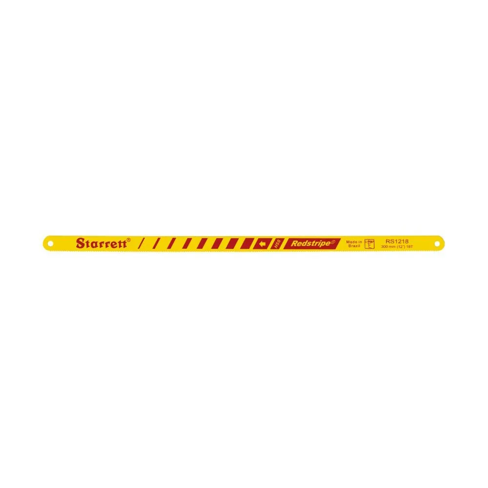 Lâmina de Serra Manual Redstripe® Rígida com 18 Dentes em Aço Rápido - RS1218