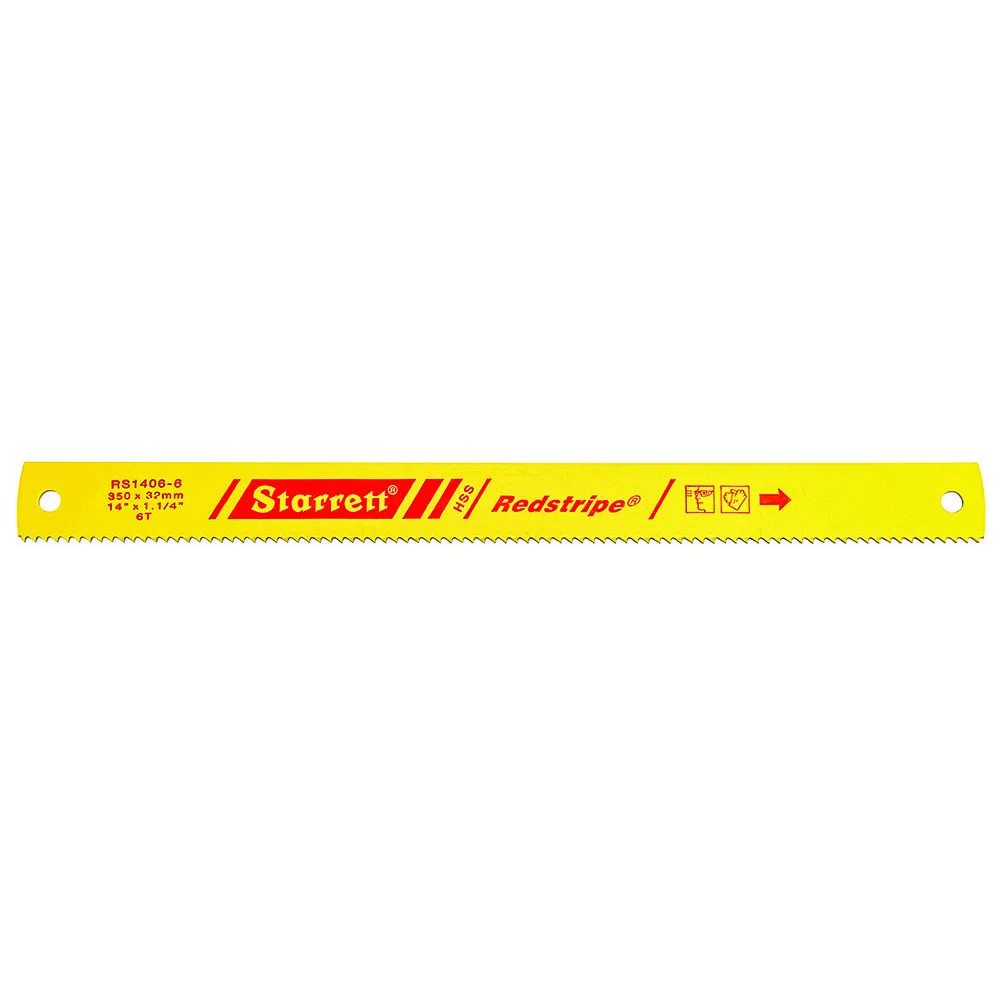 Lâmina Serra Máquina - Aço Rápido RS - Linha Métrica 6 Dentes, Dimensões de 350 x 32 x 1,60 x 8,50 Milímetros