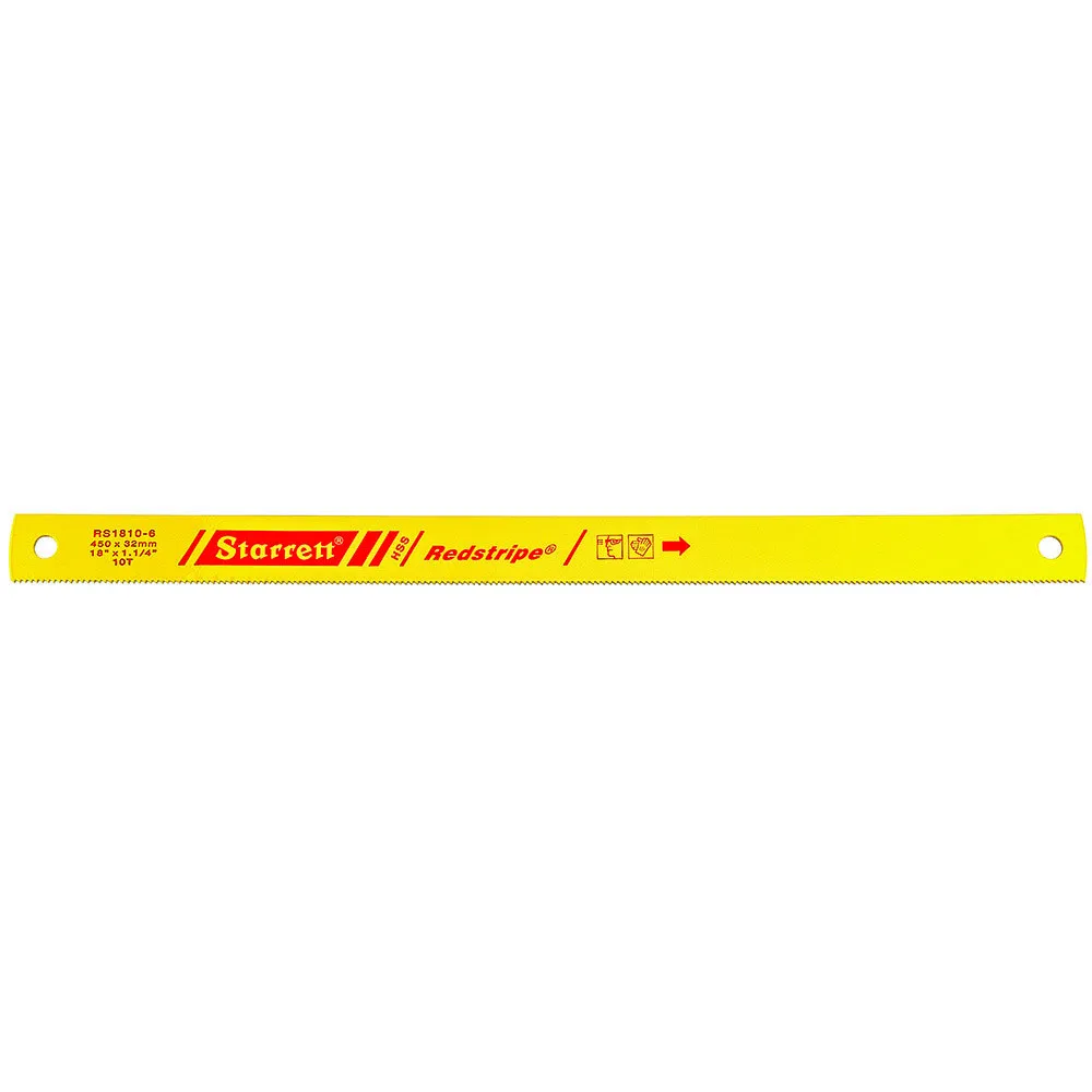 Lâmina Serra Máquina - Aço Rápido RS - Linha Métrica 10 Dentes, Dimensões de 450 x 32 x 1,60 x 10,50 Milímetros