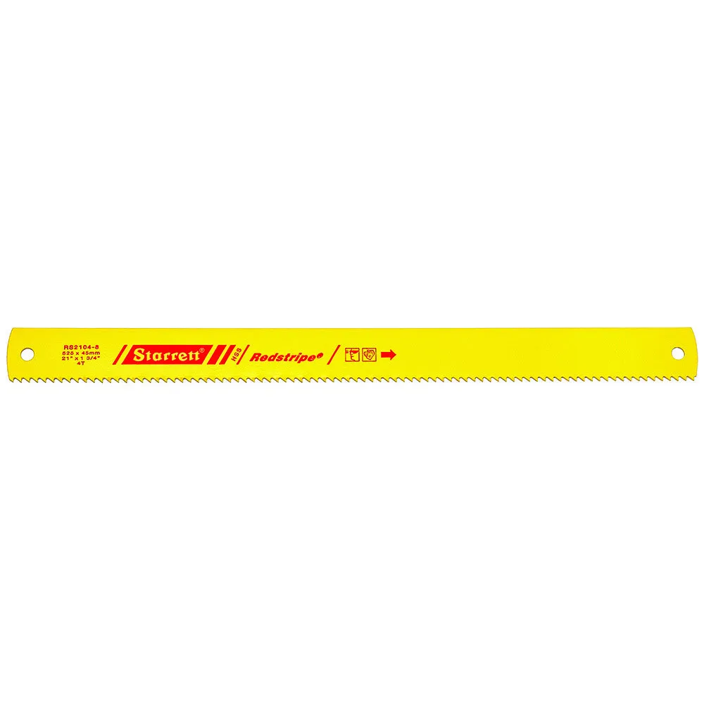 Lâmina Serra Máquina - Aço Rápido RS - Linha Métrica 4 Dentes, Dimensões de 525 x 45 x 2,25 x 10,50 Milímetros