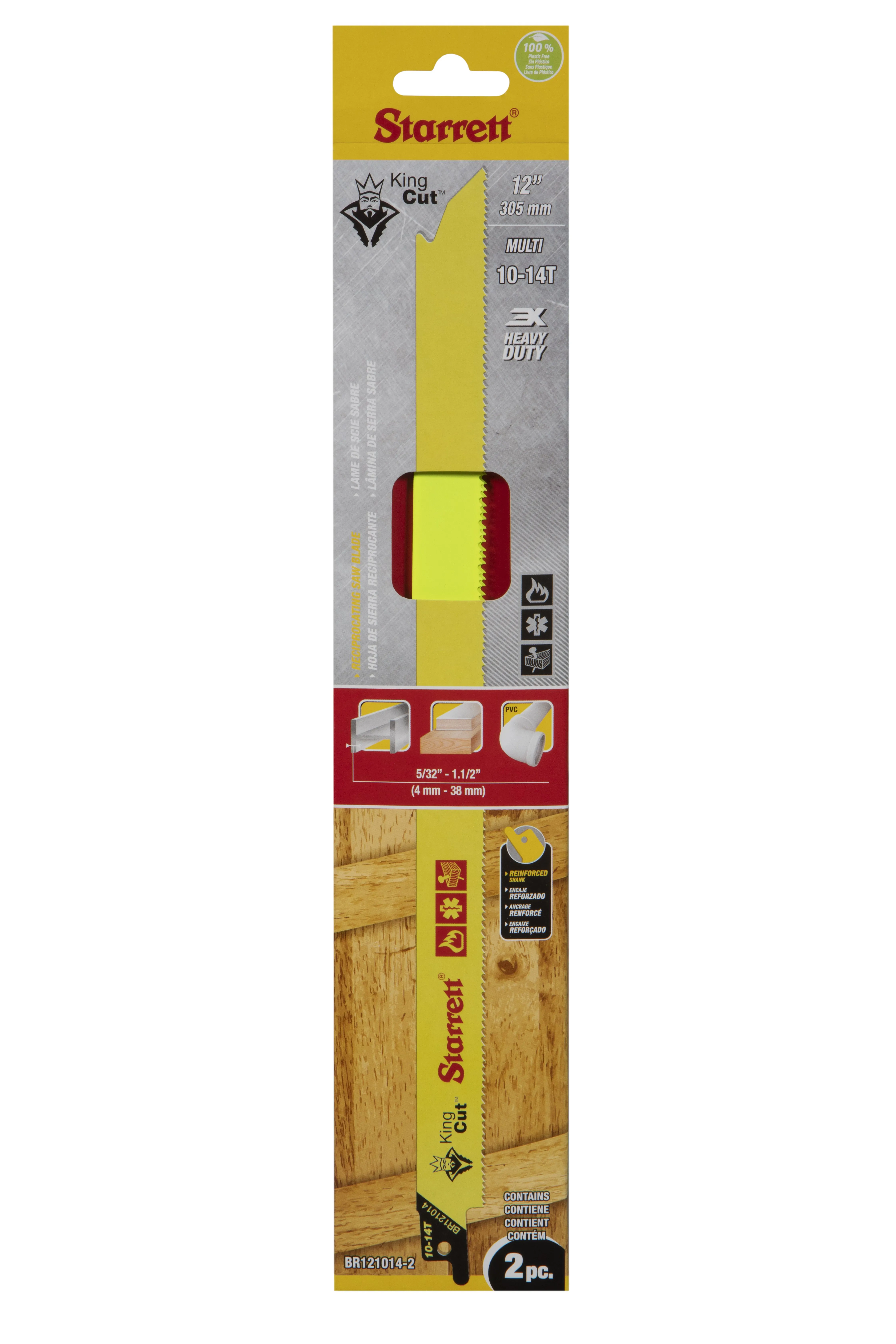 Lâmina de Serra Sabre King Cut Dentição 10-14 com 2 Lâminas 300x19x1,30mm - BR121014-2