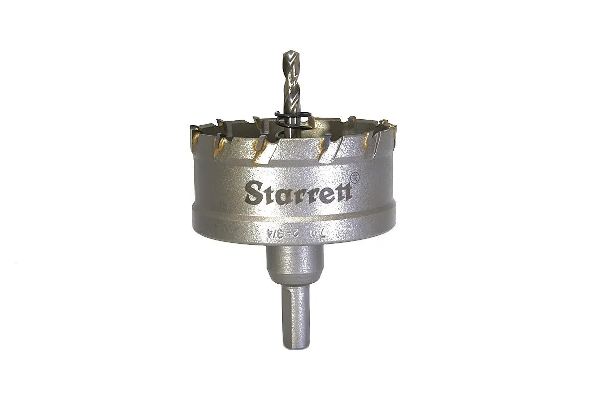 Serra Copo Tipo Fresa - CTD - Ponta de Metal Duro de 70mm e 2.3/4 Polegadas - Starrett - Código do Produto - CTD70