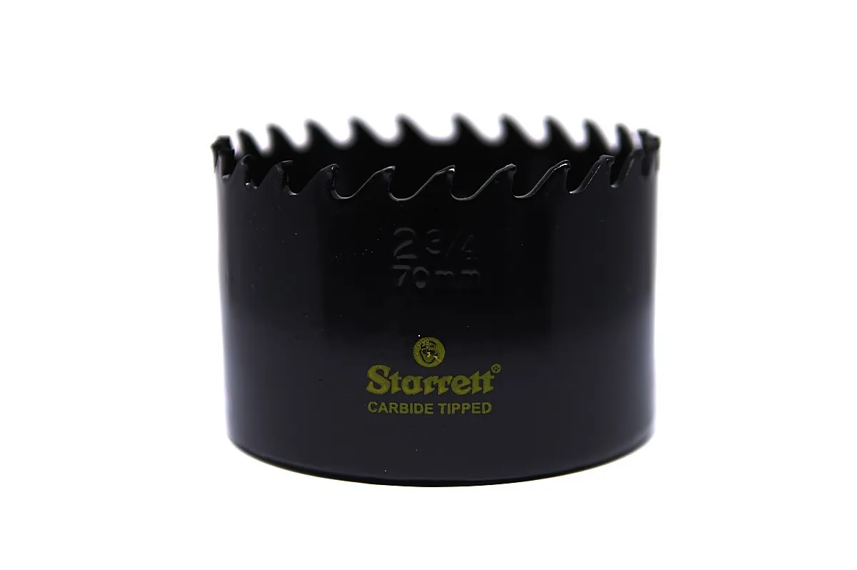 Serra Copo Ponta de Metal Duro CT de 70mm e 2.3/4 Polegadas - Starrett - Código do Produto - CT234