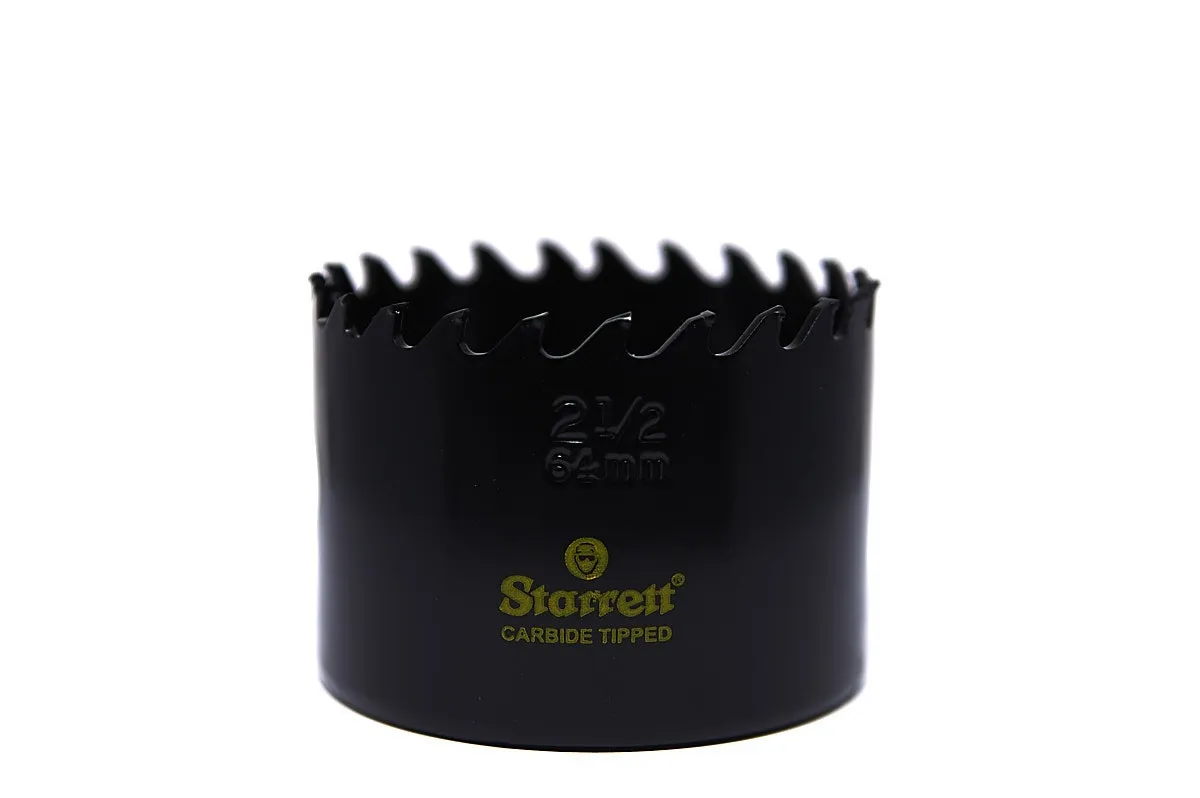 Serra Copo Ponta de Metal Duro CT de 64mm e 2.1/2 Polegadas - Starrett - Código do Produto - CT212