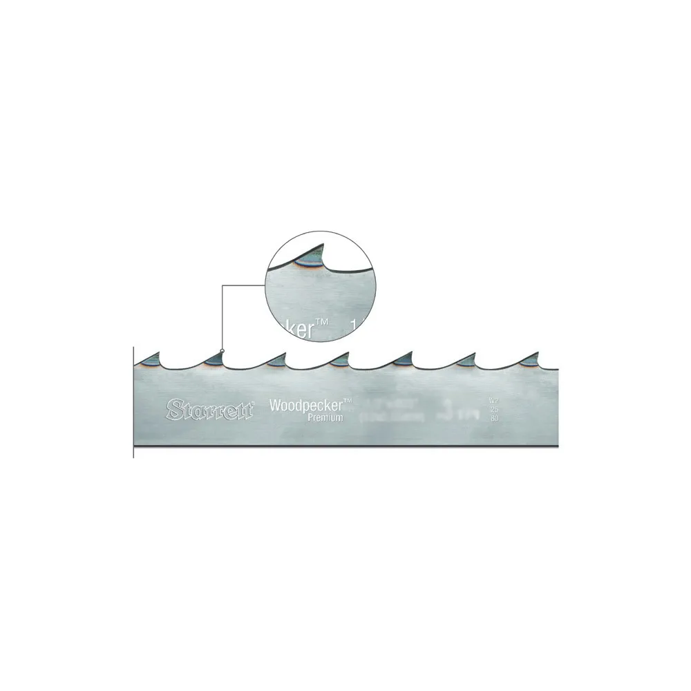 Lâmina de Serra Fita Woodpecker Premium 13 x 0,55 Milímetros e Dentição de 6
