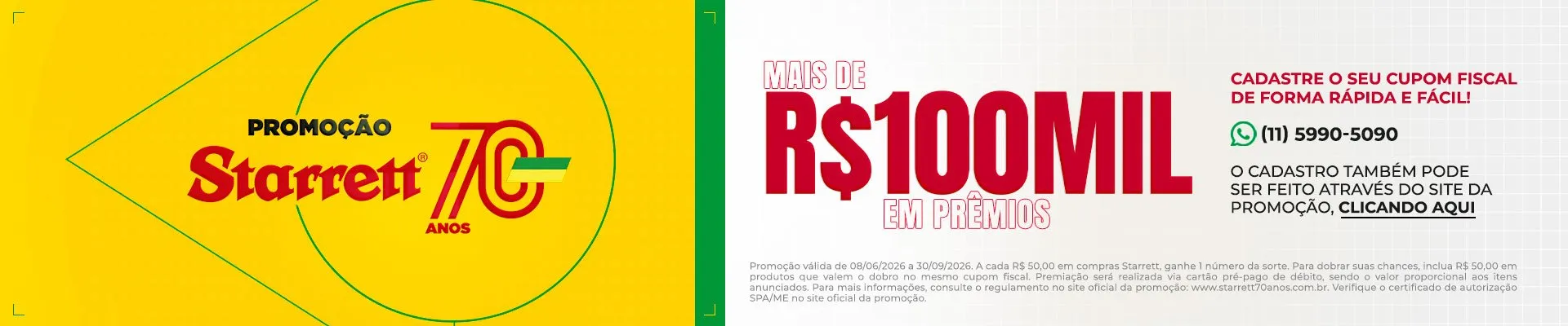 Promoção Starrett 70 Anos 3