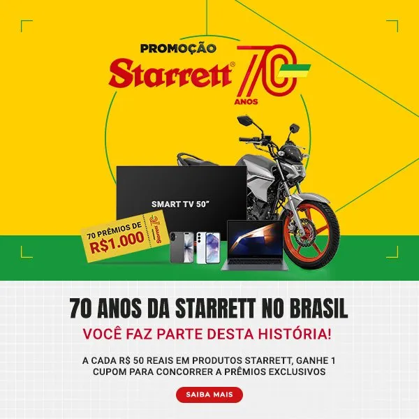 Promoção Starrett 70 Anos