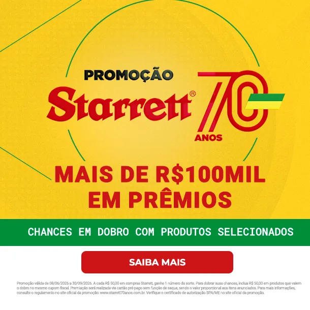 Promoção Starrett 70 Anos